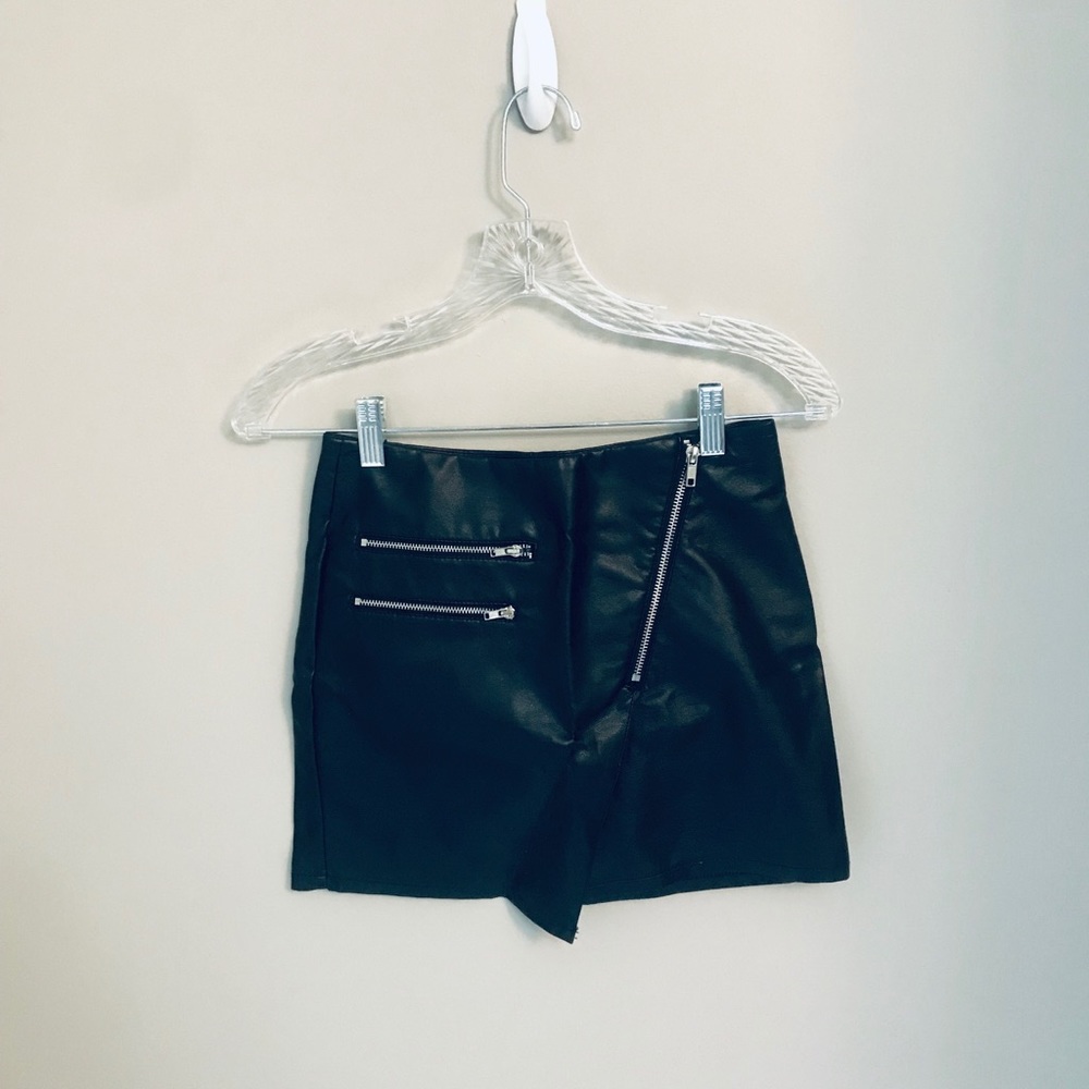 Faux Leather Skirt